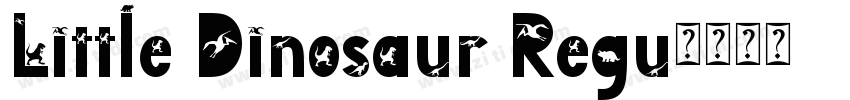 Little Dinosaur Regu字体转换